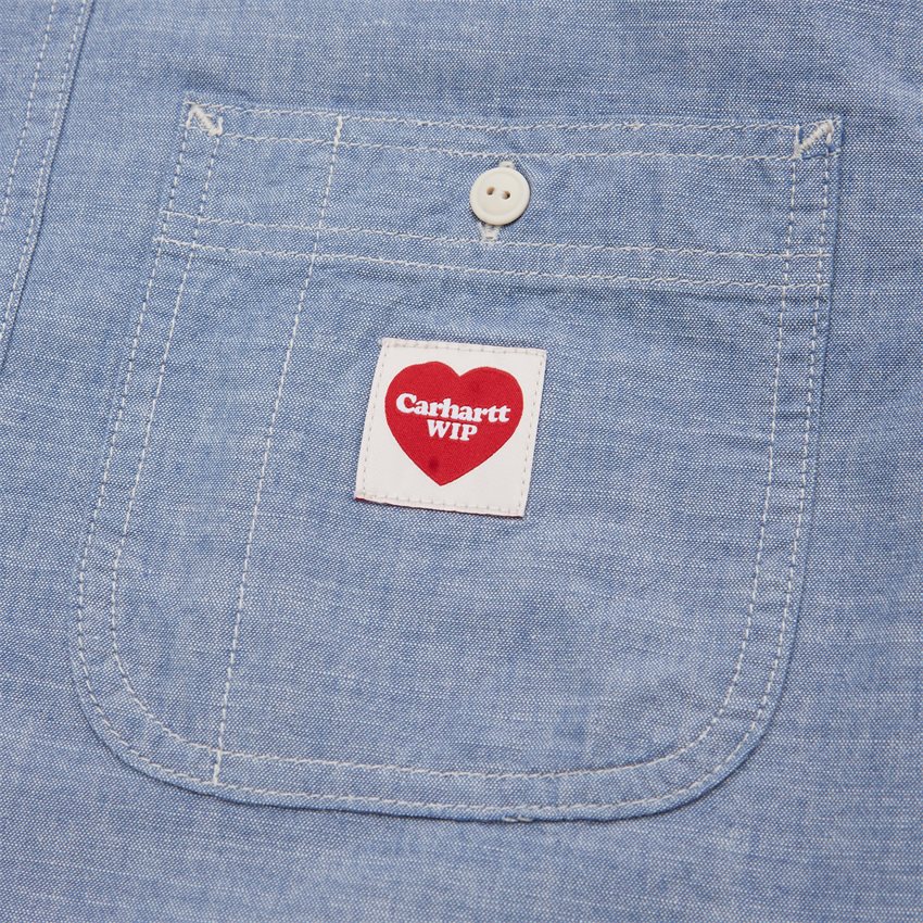 Carhartt WIP Shirts L/S CLINK HEART SHIRT I032113 LIBERTY RINSED